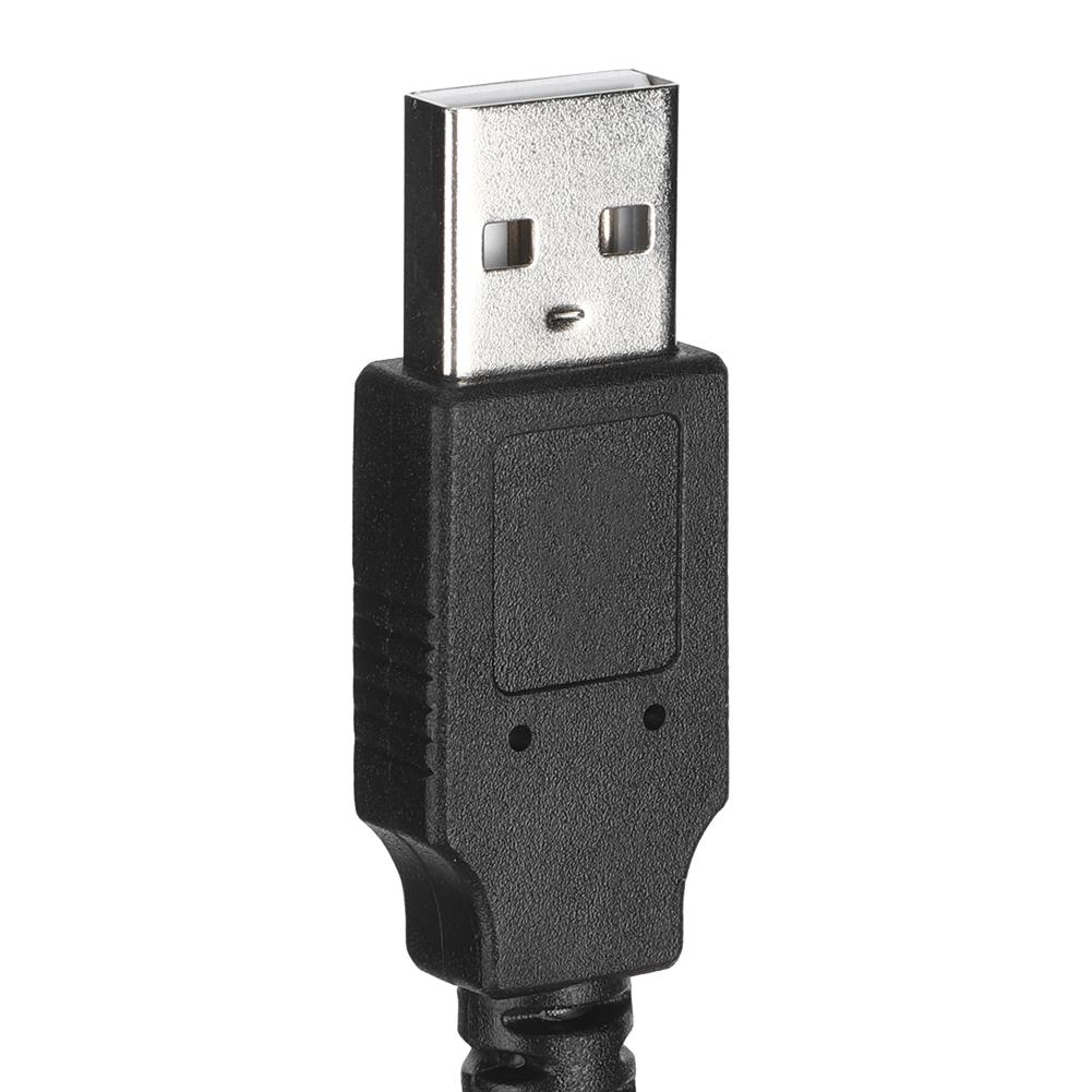 USB2.0 1 Male to 2 Female Data Cable Waterproof Dashboard Adapter Line for Car Motorcycle