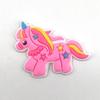 Cute Cartoon Unicorn Flower Clog Buckles - Removable & Soft Rubber Garden Shoe Decorations