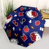 1pc Hello Kitty PatternUmbrella with Plastic Handle,Suitable for All Seasons Home Travel Outdoor UmbrellaSanlio209
