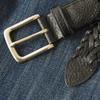 [KOGUMA BELT] Koguma Belt Mesh Belt, Himeji Leather, Braided, Made in Japan, Men's & Women's, Cowhide Leather, Genuine Leather, Vegetable-Tanned