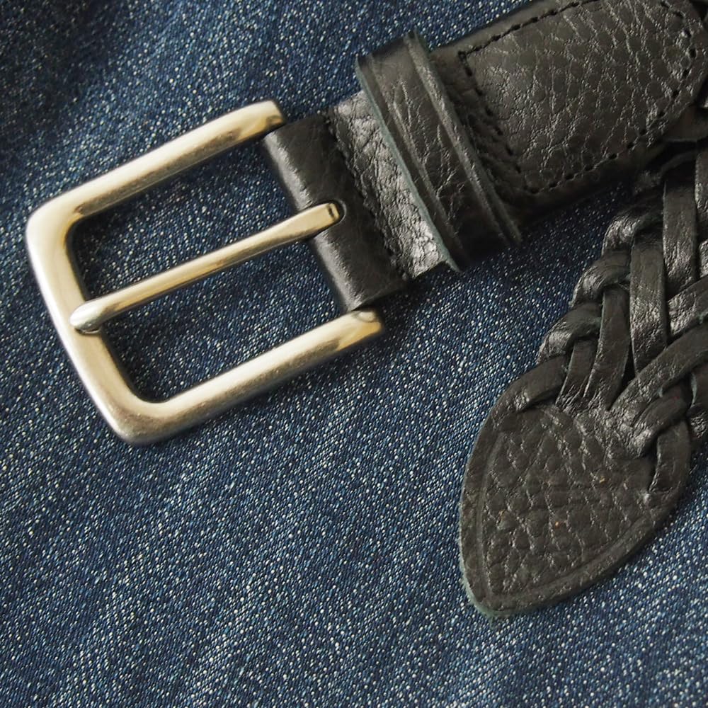[KOGUMA BELT] Koguma Belt Mesh Belt, Himeji Leather, Braided, Made in Japan, Men's & Women's, Cowhide Leather, Genuine Leather, Vegetable-Tanned