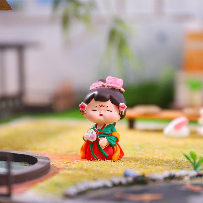 Şarap Dolabı ve Oturma Odası İçin Yaratıcı Retro Prenses Figür Dekorasyonu