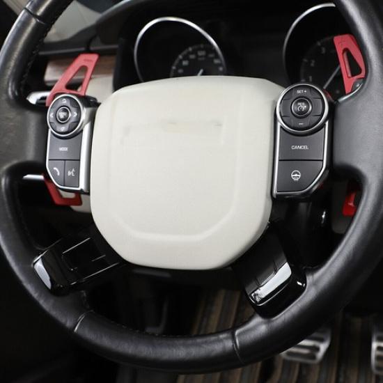 For Range Rover L405 2013-2022 Gloss Black Steering Wheel Bottom Frame Trim 2PCS