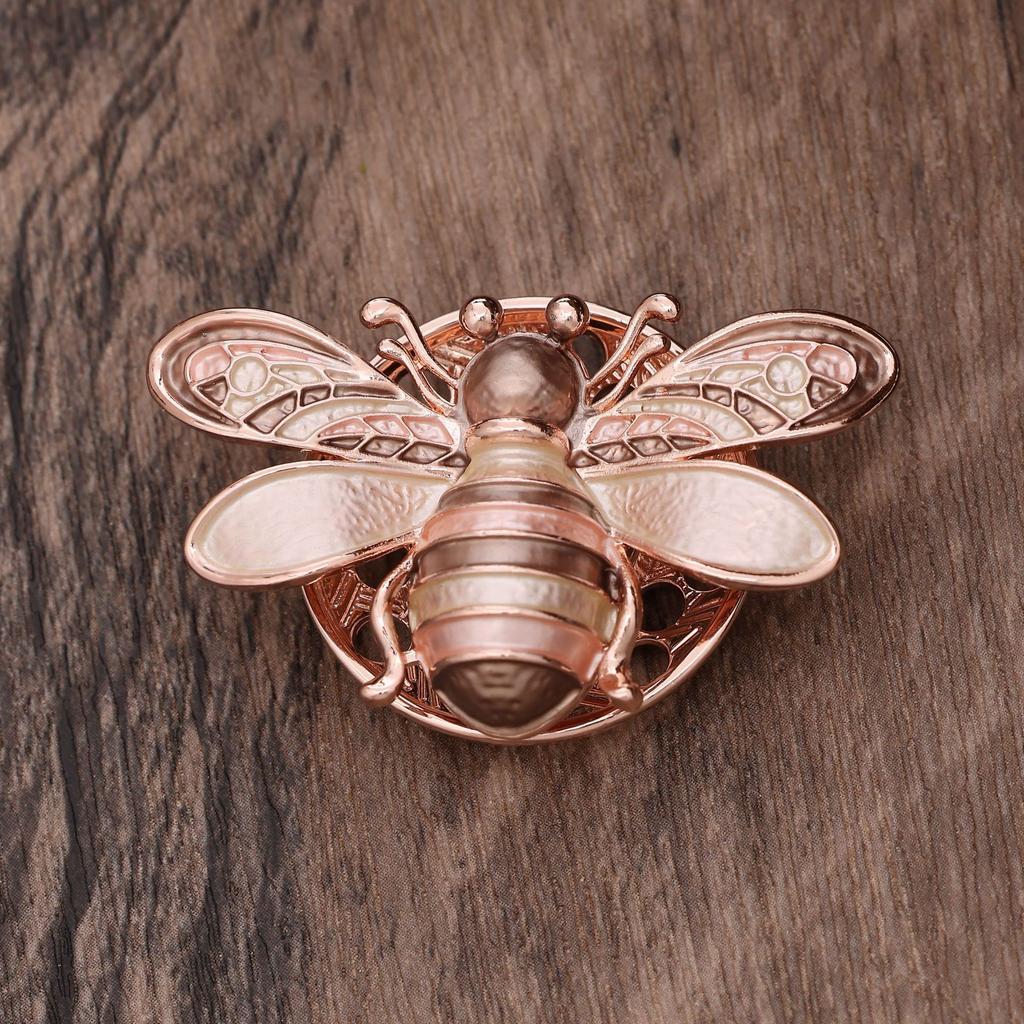 New Enamel Bee Magnetic Suction Brooch, Ladies Cute Maillard Bee Multi-functional Brooch