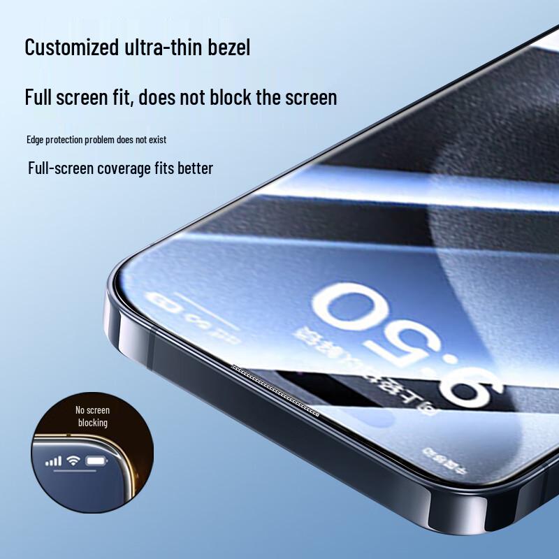 Smorss iPhone 15 Pro Max Tempered Glass Screen Protector
