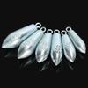 Galvanized Willow Leaf Iron Fishing Sinker with Hook and Ring String