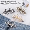 Metal Waist Buckle Six-Leaf Pants Tightener Button, Detachable Loose Jeans Button Pin, No Sewing Required Clothing Accessories Adjuster