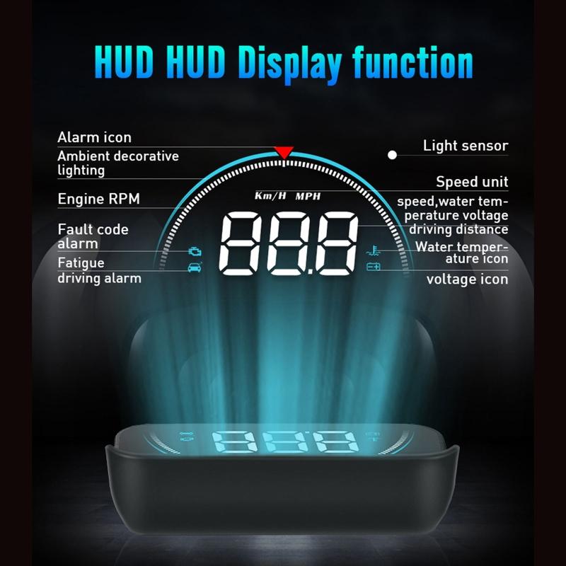 Car HUD Head-Up Display Car-Styling Overspeed Warning Projector for Safe Driving