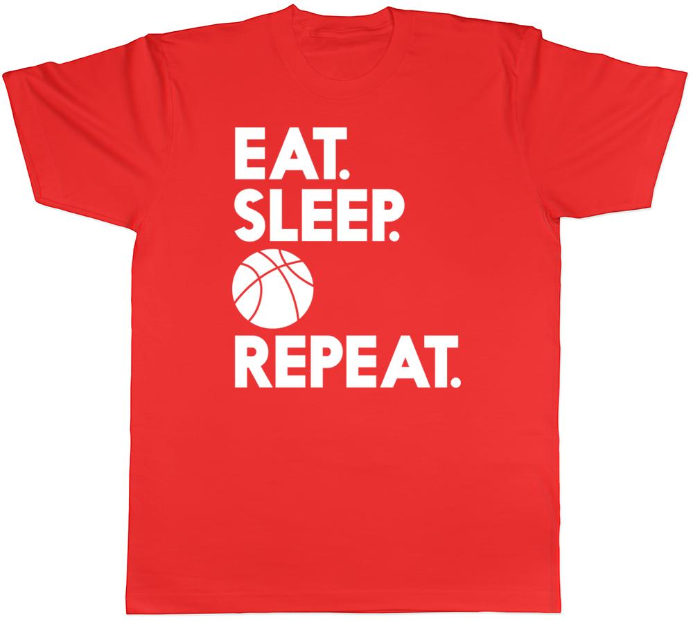 Eat Sleep Basketball Repeat Unisex Unisexs Unisexs Ladies TShirt Tee S