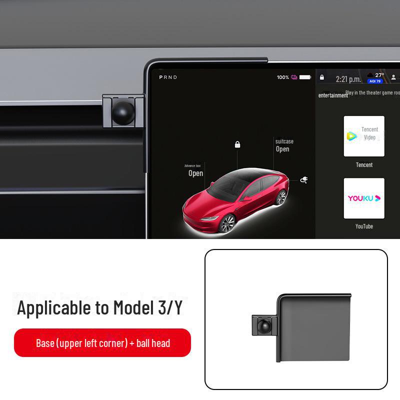 Tesla Model 3/Y Araç Telefon Tutucu: Çok Fonksiyonlu Navigasyon İç Aksesuar