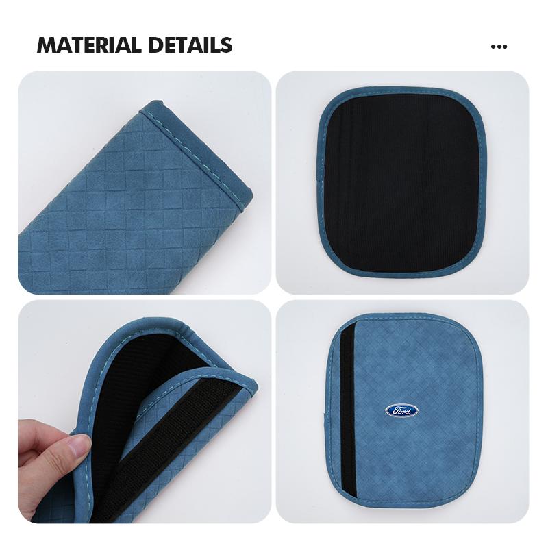 Car Seat Belt Cover Comfortable Auto Seatbelt Shoulder Protector For Ford Fiesta Ranger Mondeo Escape Ecosport Fusion Explorer