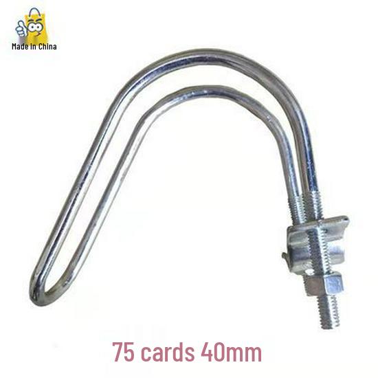 Double U-Bolt Galvanized Cross Pipe Clamp with Free Shipping