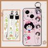 Waterproof Kickstand Phone Case For Tecno POP9 4G/Spark GO 1/KL4 Ring Silicone Wrist Strap Soft case Cute Phone Holder