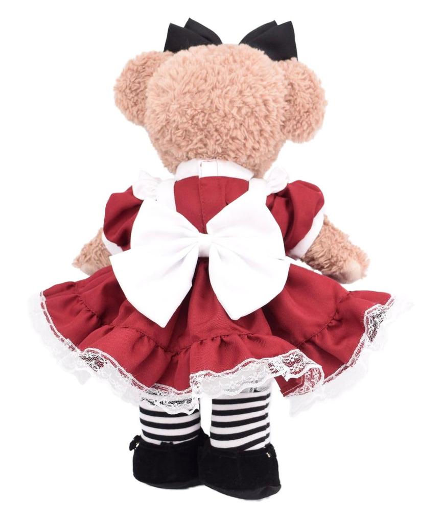 Teddy Bear Online Store Alice ShellieMay Costume Alice in Wonderland Bordeaux Size Small Dress-Up (No Body)