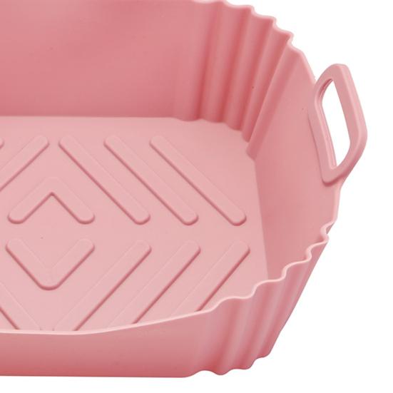 Silikonové vložky do horkovzdušné fritézy Čtvercový pekáč Opakovaně použitelný koš do horkovzdušné fritézy Kuchyňský vařící gadget pro horkovzdušnou fritézu