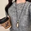 Adjustable Pendant Necklace Metal Long Rope Chain Fashion Sweater Chain  Clothing Accessory