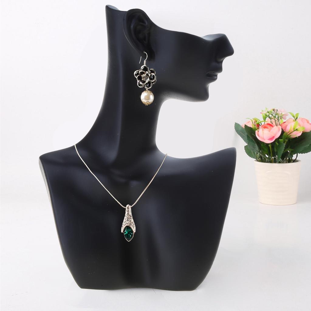 Stylish Jewelry Display Rack Mannequin Shaped Necklaces Organizer Practical Earring Holder for Jewelry Enthusiasts