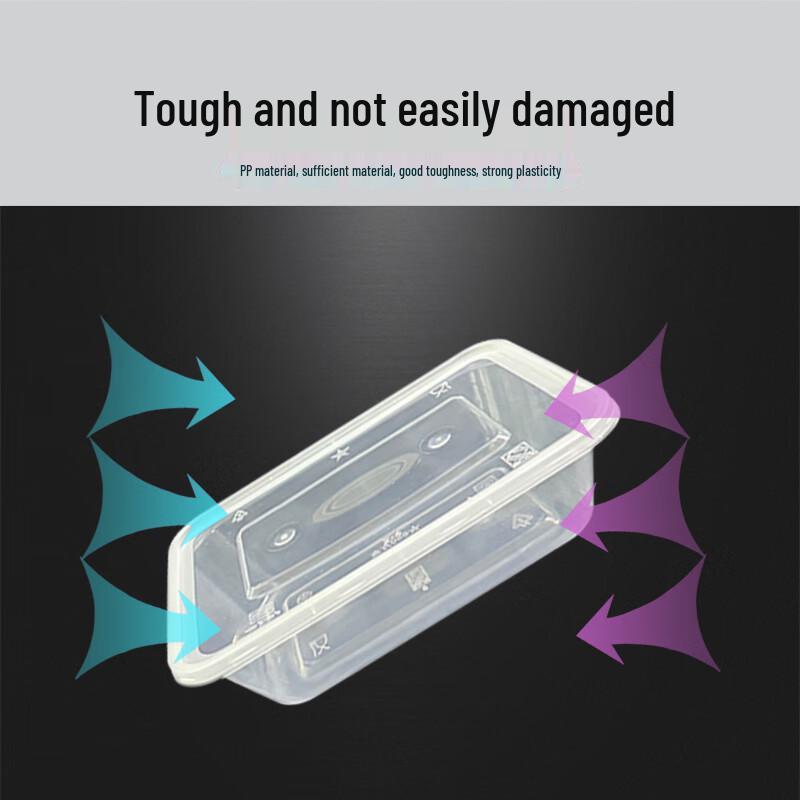 650ml Rectangular Disposable Takeout Food Container