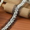 Rhinestone Pearl Beaded Trim Width 3.5/4cm Lace Trim Lace Trim Ribbon  DIY Sewing