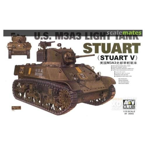 AFV Club 1/35 M3A3 Light Tank Plastic Model