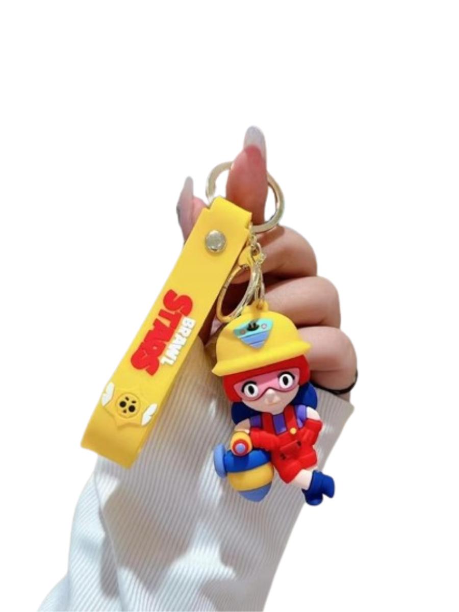 

Бравл Старс брелок Джессі Jessie Brawl Stars брелоки брелок для ключів аксесуар креативний брелок 6.7 червоний