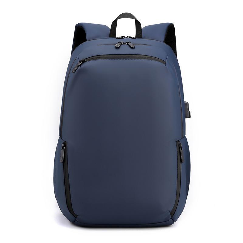 

Выходить в путешествие Модный тренд Универсальный рюкзак большой вместимости Мужской рюкзак для поездок Простой рюкзак темно-синий