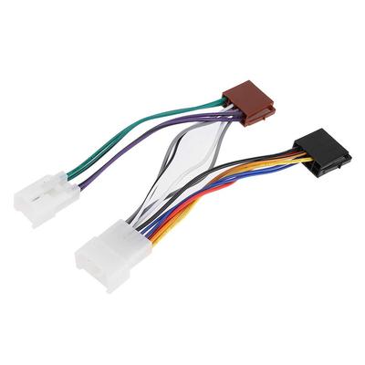 Qiilu Audio Harness ISO Stereo Wiring Harness Connector Radio Wire Adapter Plug Cable ISO