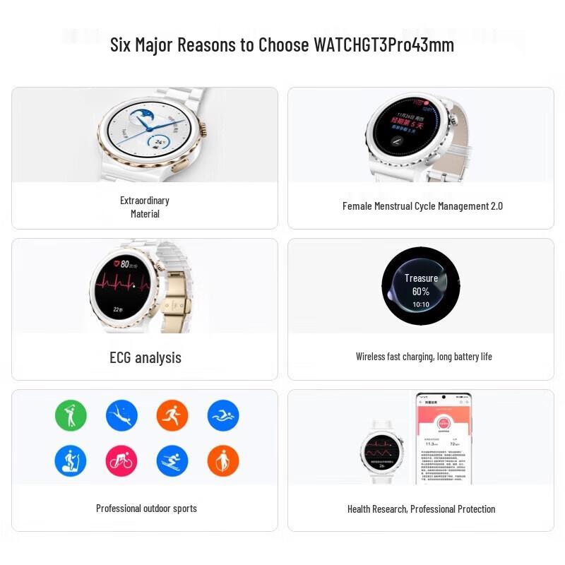 Huawei WATCH GT 3 Pro Smartklokke (CN versjon)