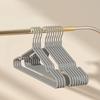 Metal Clothes Hangers, Anti-Slip Heavy Duty Space Saving Hangers for Closet Organization, Garage, Boutique & Home Use