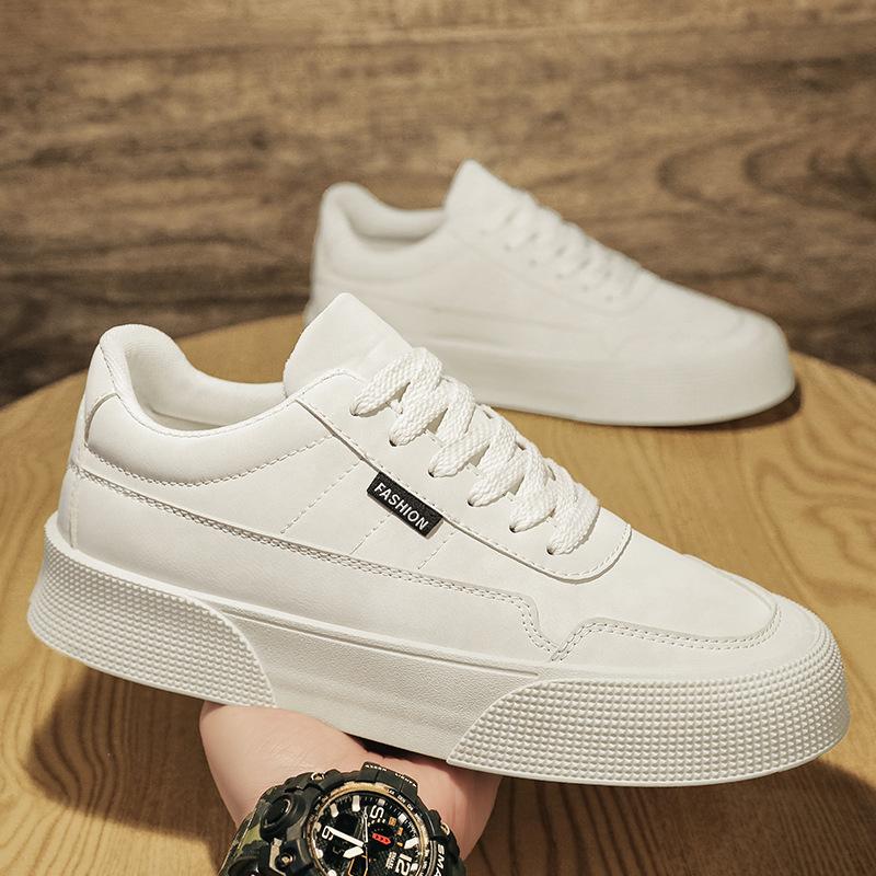 New Men's Retro Minimalist Skate Shoes Solid Color Lace-Up Low Top Canvas Sneakers for All-Occasion Street Style Everyday Wear