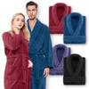 1PC Unisex Thickened Coral Fleece Bathrobes, Men's and Women's Adult Bathroom Towels Apron Bedroom Shawl Collar Bathrobes