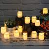 Bougies LED sans flamme - AIMOONSA - Bougie électronique - 3,8x4,5 cm - Lot de 24 - LED allumage instantané