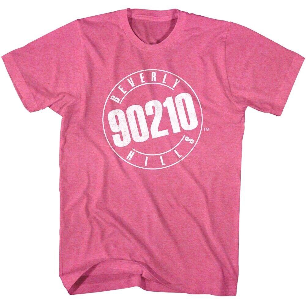 Beverly Hills 90210 Logo Pink Men T Shirt S