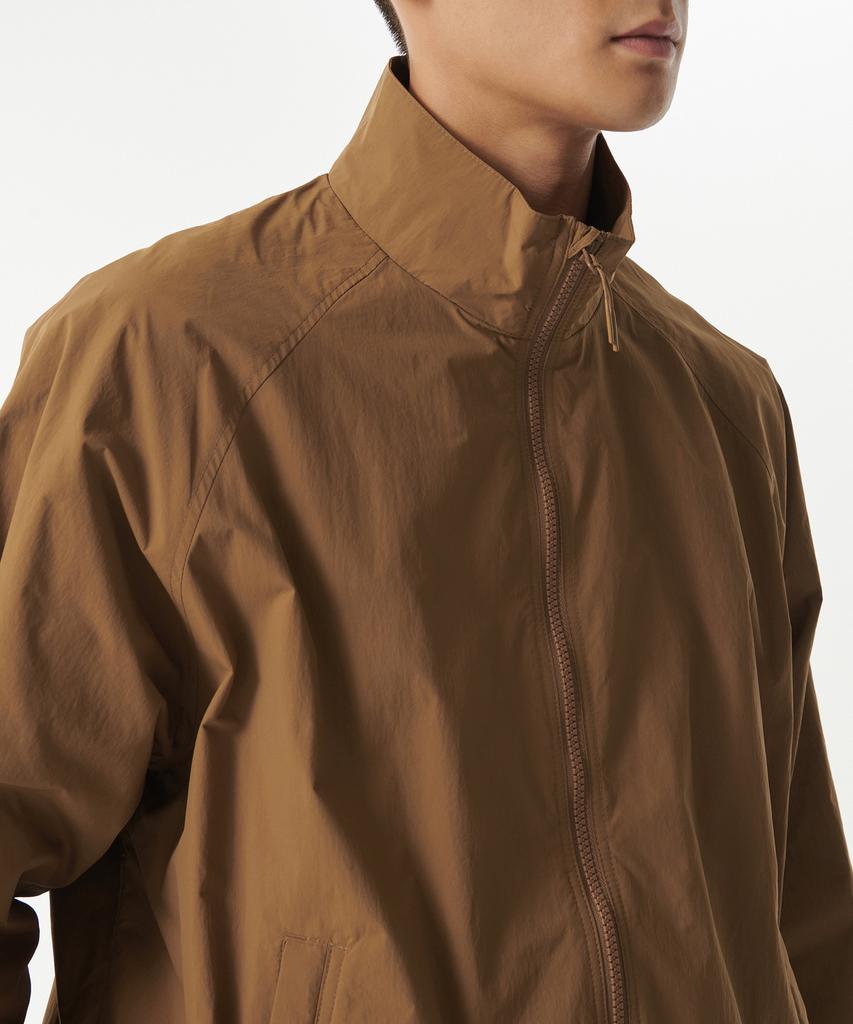 Musinsa Standard Oversized High-Neck Windbreaker Jacket [Light Brown]