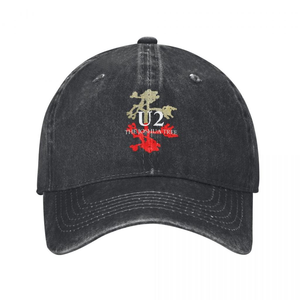 U2 Band Logo Distressed Washed Casquette Baseball Caps Unisex Graphic Casual Summer Caps