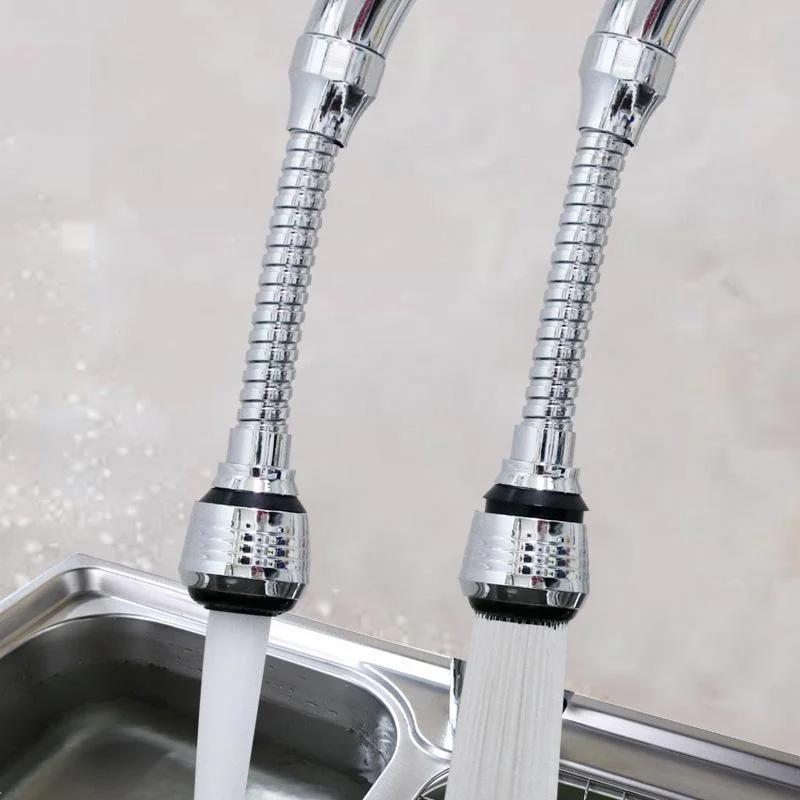 Water Faucet Splash Proof Universal Booster Bubbler Lengthening Extended Water-saving Filter Rotary Faucet Nozzle