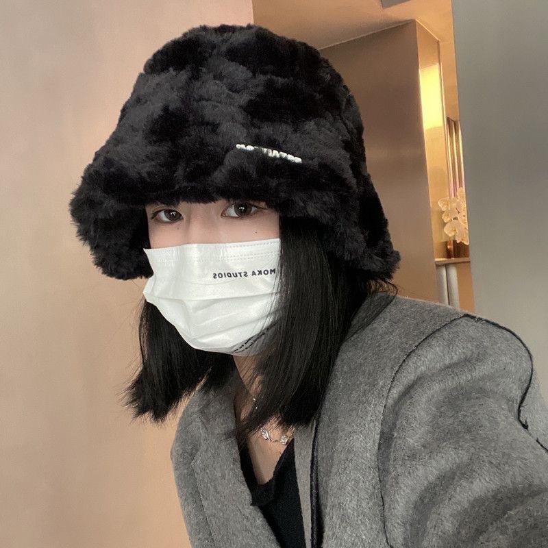 

Новая шляпа-панама Мао Мао детская осенне-зимняя флисовая теплая женская шляпа универсальная однотонная шляпа-ведро шляпа-котелок