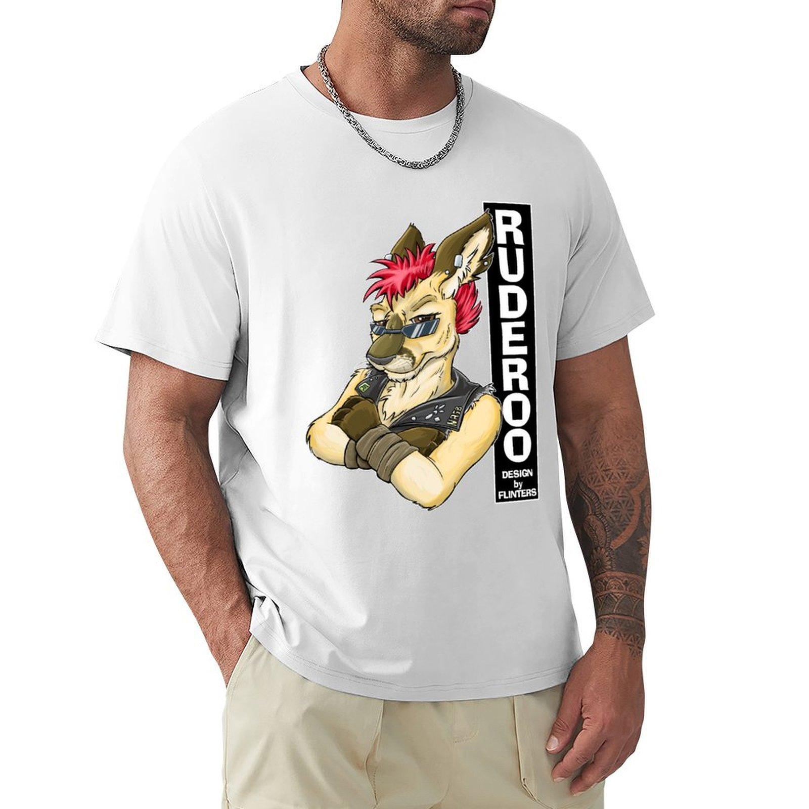 RUDEROO DESIGN Main Shirt TShirt cute tops quickdrying summer 2025 hippie clothes clothing for men S