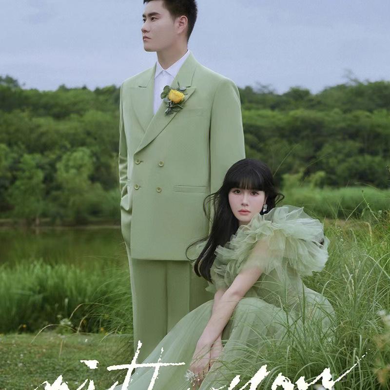 Wedding dress 2025 new idyllic green fairy costume girl