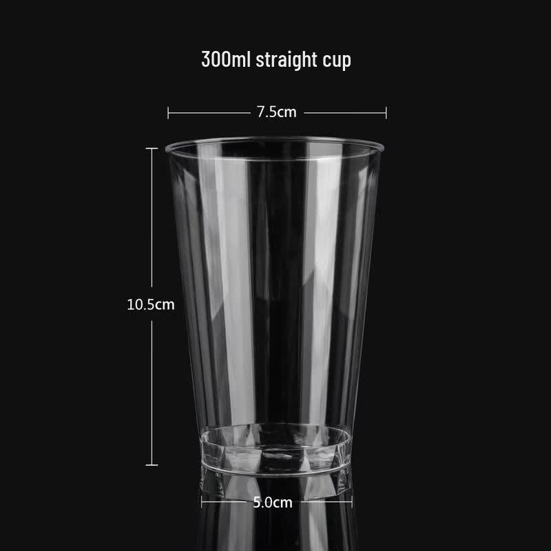 Одноразовые кристальные прямые стаканчики Yu Weikang 300 мл 300mL