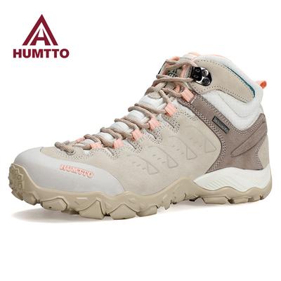 Stivali da Trekking Invernali da Donna in Pelle Traspiranti Outdoor Scarpe Sportive da Donna Invernali Antiscivolo Scarpe da Trekking Resistenti all'Usura Sneakers da Campeggio