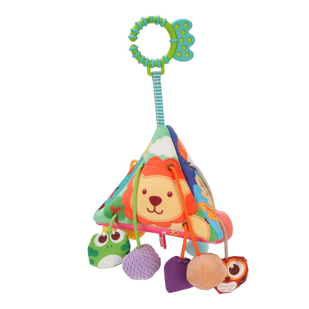 Baby Stroller Hanging Toy Detachable Soft Cloth Sensory Hand Grab Ball Infant Car Seat Toy