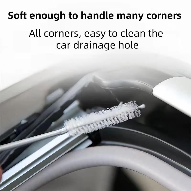 2/3/5m Autoablaufloch-Reiniger Schiebedach-Entwässerungsreinigungsbürste extra lang flexibel Spiralbürste Reinigungswerkzeug Zubehör