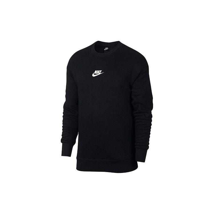Nike Sweatshirts Men's Black Crew Neck Moderate Regular 928428-011