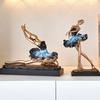 Ballet Dancer Figurine European Girl Dancer Ornament  Figure Sculpture Craft For  Table Bookcase Accent