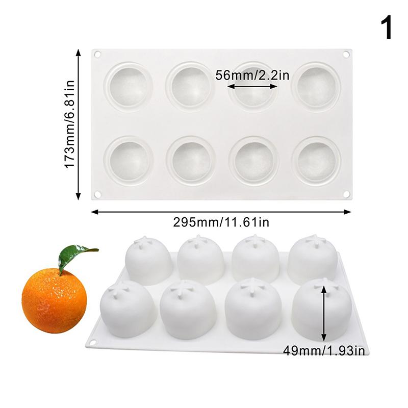 1 Stuks Ananas Peer Perzik Fruit Serie Taart Siliconen Vorm Mango Sinaasappel Bakken Mousse Vorm Aardbei Franse Dessert Mousse Vorm