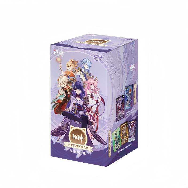 New Original Genshin Impact Genius Invokation Tcg Battle Card Phase Iii Battle Board Game Collcetion Card Surprise Gift Toy