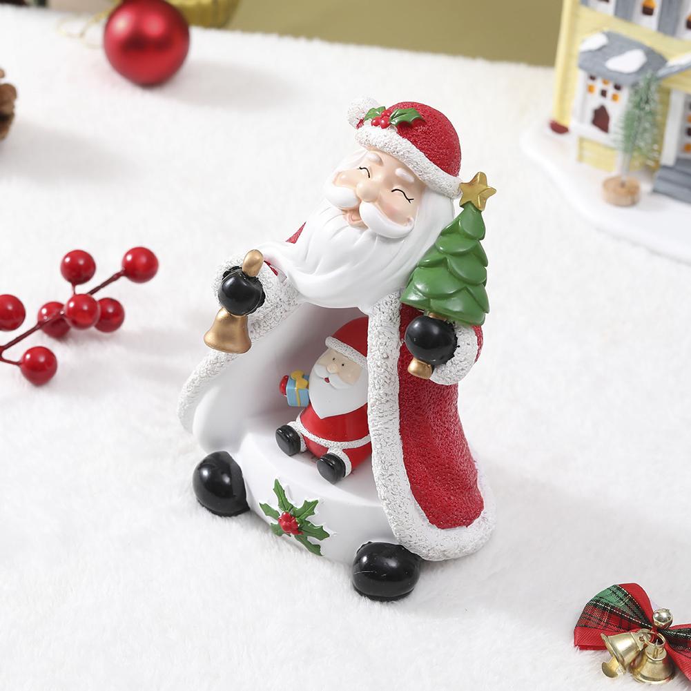 Christmas Cartoon Bedside Light Resin Kawaii Desk Lamp Festival Theme Cute Lamp Ornament for Home Party Decor