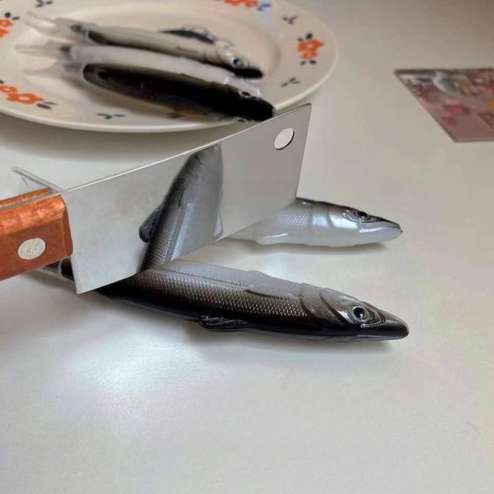 Cartoon Fishing Ballpoint Pen Creative Funny Simulation Fish Shape Black Pen Cute Stationery for Students