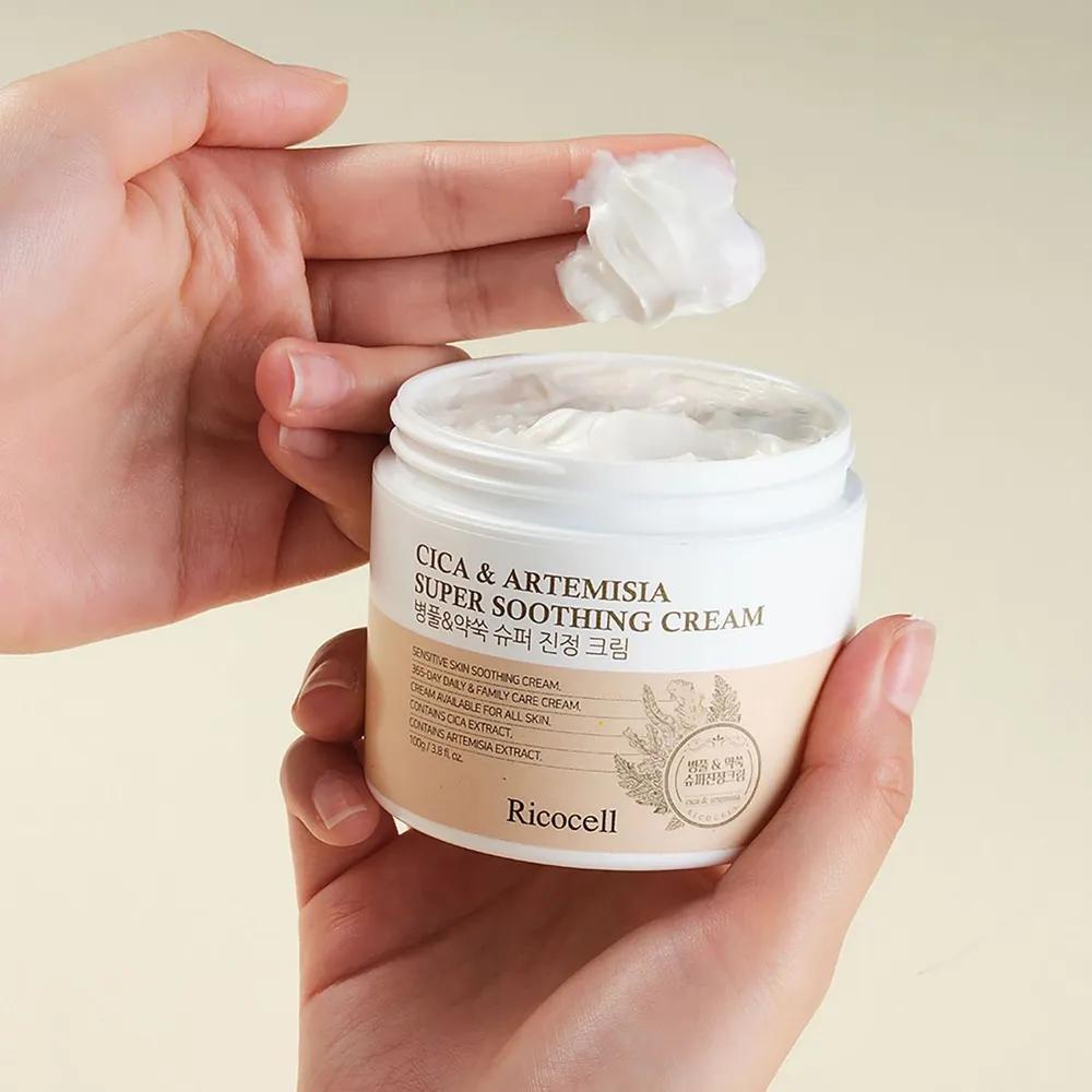 Ricocell Centella Asiatica & Artemisia 39% Super Soothing Cream 100g X 2